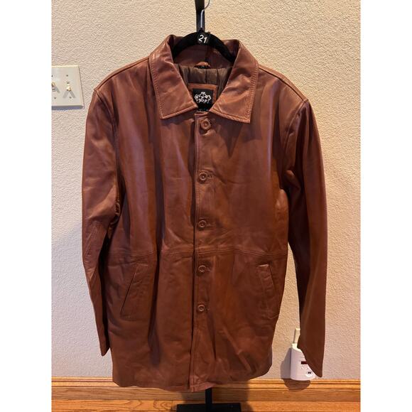 Decrum Santiago Tall 3/4 Length Leather Coat XXL NWT - Picture 3 of 8